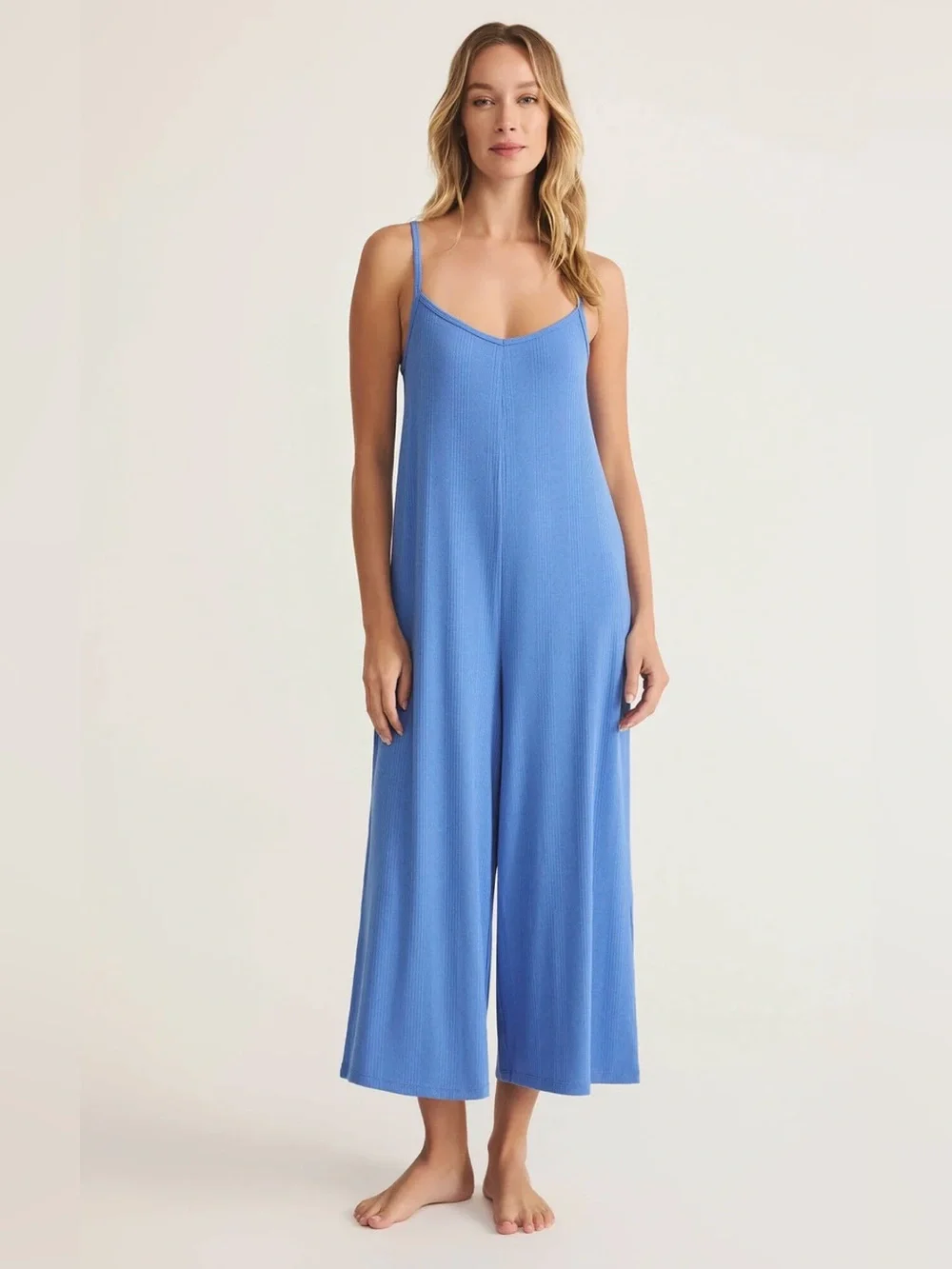 NWT Z SUPPLY Costa Azul Jumpsuit Bay Blue Size Medium